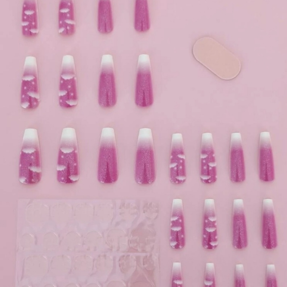 NEW REUSABLE CLOUD PRINT NAILS